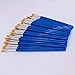 SUNKISTY Children's Art Paintbrushes, Little Painting Brushes with Plastic Handle for Kids Blue (Blue 50Pcs)