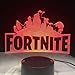 Fort-nite Game Logo 3D LED Lamp Light RGBW Changeable Mood Lamp 7 Colors Light Base Cool Night Light for Birthday Holiday Gift