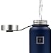 Iron Flask - 32 Oz, 3 Lids, Vacuum Insulated Stainless Steel Water Bottle, Hot & Cold, Wide Mouth, Nalgene, Double Walled, Hydro Canteen Powder Coated, Blue