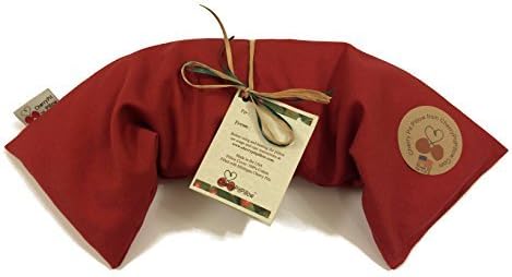 Red Neck Cherry Pit Pillow - Soothe Neck Pain - Durable Denim - Soft to the Touch - Cherry Stone Heat Pack - Heat Pad - Unique Birthday or Christmas Present - Made in America by CherryPitPillow