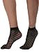 Florboom Womens Patterned Sheer Ankle Dress Socks Pantyhose Black 5 Pack
