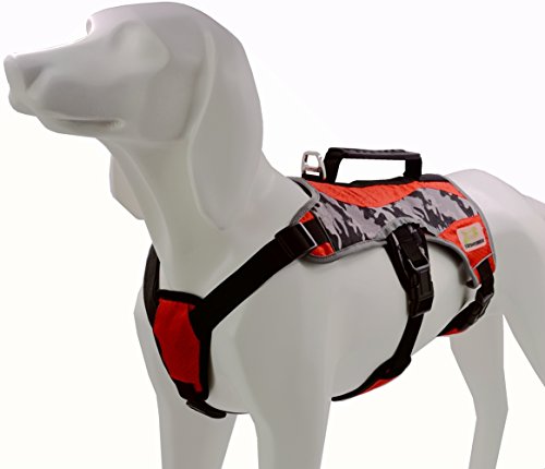 Escape Proof Dog Harness for Outdoor Walking, Hiking, Multi-use, Reflective, Large