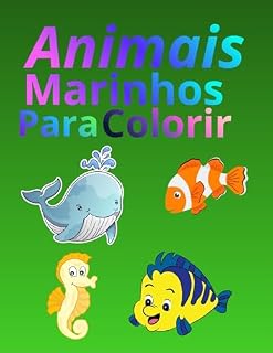 Livro Animais marinhos para colorir