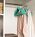 Velvet Hangers with Accessory Bar - For Shirts, Dresses, and Delicate Clothing - Non-Slip Velvety Smooth Texture - Slim Space Saving Design- sea foam green- 50 Pack - 17.5 x 0.2 x 9.5 Inches