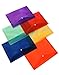 Lightahead® LA-7550 Clear document folder with snap button,Premium Quality Poly Envelope, US LETTER / A4 size, Set of 12 in 6 assorted Colors, Blue, Green, Orange, Yellow, Purple, Maroon