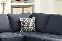 Poundex Bobkona Kemen 2-Pieces Sectional Sofa