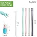 Supkiir Silicone Straw 4 Pack Drinking Reusable Straws Eco-friendly Portable Collapsible Straws with 4 Cases&4 Cleaning Brushes,30oz&20oz Tumblers Compatible for Travel,Office,Home ...
