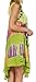 Sakkas 101RC Palm Tree Tie Dye Caftan Dress / Cover Up - Lime - One Size