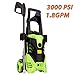 Homdox 3000 PSI Pressure Washer, 1.80 GPM 1800W Electric Power Washer with Hose Reel, 5 Nozzles