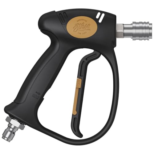Ethos Swivel Gun – Pressure Washer Gun with 360° Swivel & Auto-Locking 1/4" Quick Connect, Short Pressure Washer Gun for Car Wash, High Pressure Washer Gun, Power Washer Gun – Foam Cannon Compatible