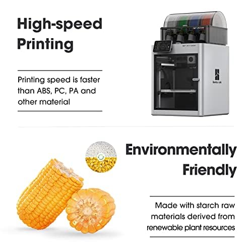 eSUN Upgraded Matte PLA Filament 1.75mm, Matte PLA 3D Drucker Filament, glanzfreie Farbe, mattierte Textur, 1KG pro Spule, 2 Spulen für 3D Drucker, Cremeweiß+Feuerrot 2