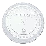 Solo 626TS PETE Flat Straw-Slot Cold Cup Lids, Fits 16-24oz (1 Pack (100 Per Pack))