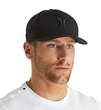 Hurley One and Only Black White Hat Flex Fit - Black - Mens - S/M