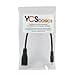YCS Basics Black 6 Inch Cellphone/Tablet USB Micro Male to Female Sync & Charging Extension Cable