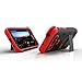 Zizo BOLT Series compatible with Samsung Galaxy S7 Active Case Military Grade Drop Tested with Tempered Glass Screen Protector Holster BLACK RED