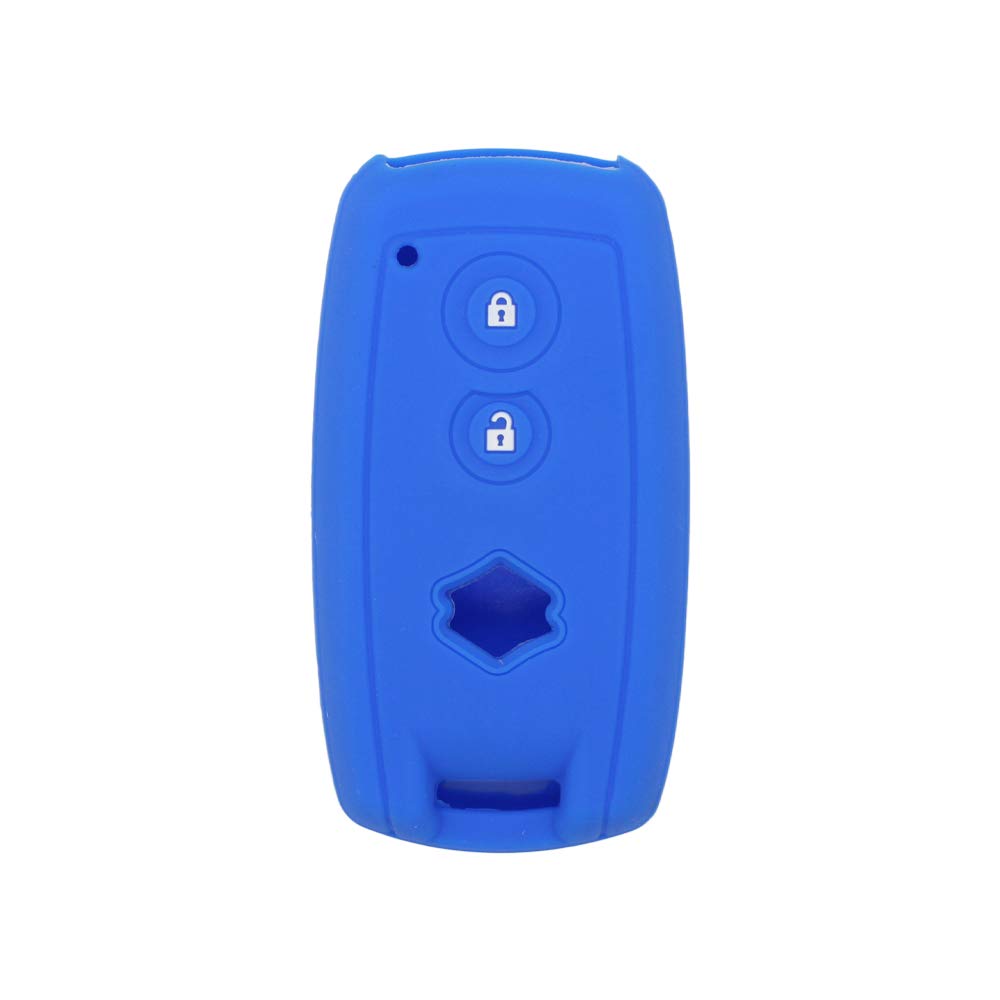 BROVACS Silicone Cover Protector Case Holder Skin Jacket Compatible with SUZUKI 2 Button Smart Remote Key Fob CV4544 Deep Blue