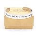 LParkin Sister Bracelets Birthday Gifts A Sister is God's Way of Making Sure We Never Walk Alone Stainless Steel Polished 6”*3/8”