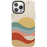 Casely iPhone 13 Pro Case | Here Comes The Sun | Colorblock Sunset | Bold Protective Design | Compatible with MagSafe