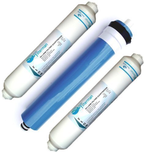 Compact 3 Stage Aquarium Reverse Osmosis Water Filter Replacement Filters