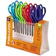 Fiskars Scissors For Kids - Scissors , Class Pack of 12, Blunt, 5 (2 Cut)