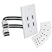 MXTECHNIC 4 Ports 4K HDMI Wall Plate Outlet Cover with 6 Inch Female to Female High Speed HDMI Pigtail Cable for Video Game Systems,TV Boxes or Other HDMI/Ethernet Channel-enabled Devices, White