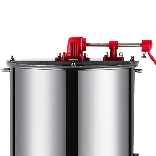 image for BestEquip Manual Honey Extractor 3 Frame Bee Extractor Stainless Steel