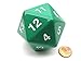Koplow Games Green Jumbo Dice D20 Count Down 55mm Dice
