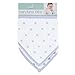 aden by aden + anais Bandana Bib, 100% Cotton Muslin, Soft Absorbent 3 Layers, Adjustable, 8.5” X 16”, 2 Pack, Dashing