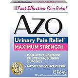 Urinary Pain Relief, Maximum Strength AZO 12 Tabs