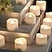 Homemory Cool White Flameless LED Tea Lights Candles, 200+Hour Battery Operated Fake Electric Votive TeaLights for Christmas, DIY Mood Lighting, Party, Holiday, Funeral, Home Decor, 12-Pack