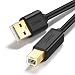 UGREEN USB Printer Cable USB 2.0 Type A Male to Type B Male Printer Scanner Cable Cord High Speed for Brother, HP, Canon, Lexmark, Epson, Dell, Xerox, Samsung etc and Piano, DAC (15 Feet)