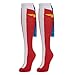 Bioworld (1 Pair) Women’s Wonder Woman Knee High Socks & Capes, D.C. Comics, Ladies Shoe Size 5-10