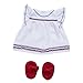 Manhattan Toy Baby Stella Liberty Dress & Sandals Baby Doll Clothes for 15