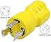 Conntek 30126 L5-30P to 5-15/20R Plug Adapter, Yellow, 1 Pack