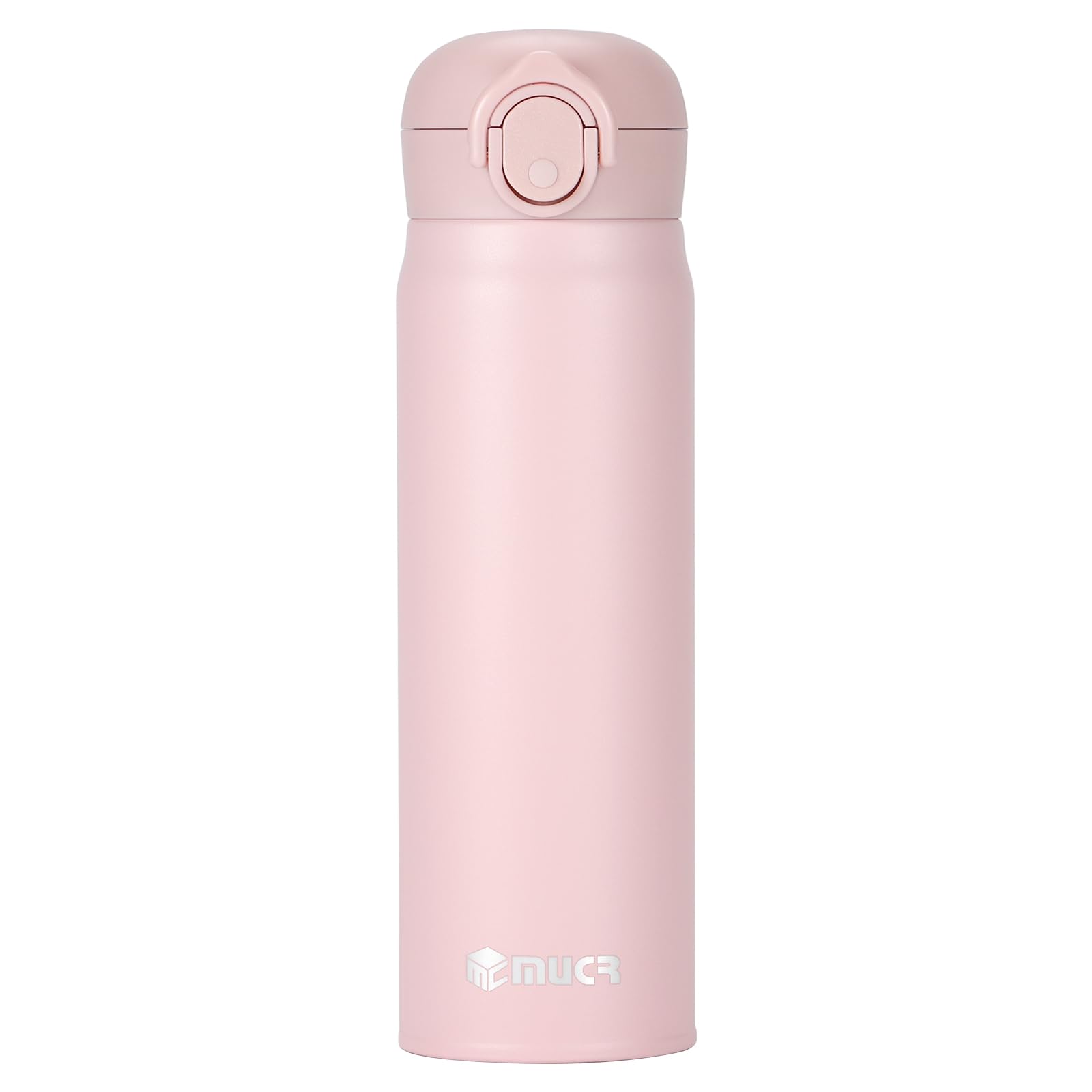 Photo 1 of MUCR 17 oz / 500 ml Insulated Water Bottle, Stainless Steel Thermo Coffee Travel Mug, Thermal Cup with Snap Flip Lid, BPA Free for Hot and Cold Drinking, Pink