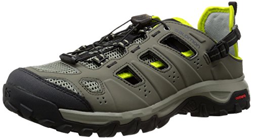 Salomon Men s Evasion Cabrio Outdoor Sandal, Tempest/Verdi Grey/Gecko Green, 11.5 D US