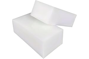 PLASTI-BLOCK 2 Pack - High-Density Polyethylene (HDPE) Plastic Block Natural 2" x 3" x 6" - for Machining, Home Improvements, Prototypes, DIY Projects, Engineering