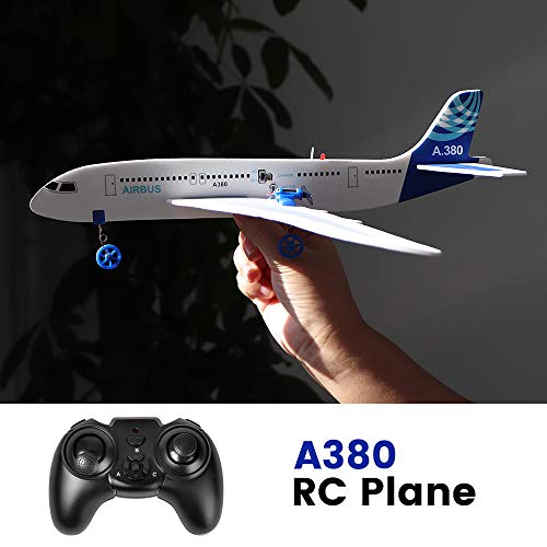 YSTFLY RC Plane Remote Control Airplane A380 DIY Model Plane, 2.4Ghz