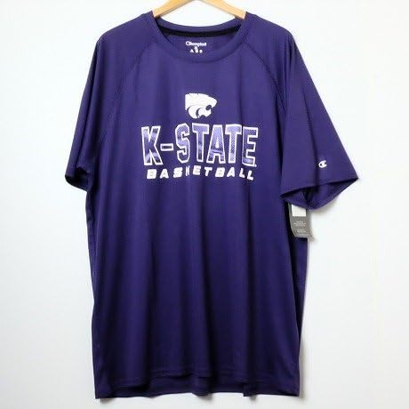 Amazon Champion Usa チャンピオン Ncaa S S Tshirt カレッジプリント半袖tシャツカンザス州立大学 パープル Xl Tシャツ カットソー 通販