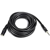 Movo MC10 10-foot (3m) TRS Female 3.5mm to TRS Male 3.5mm Extension Cable for Camera/Video Microphones (fits Rode, Takstar, Audio-Technica, Canon, Nikon)