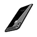 Vinve Case Compatible with iPhone X Case, Slim Anti-Scratch Shockproof Cover Clear Hard Back Panel + TPU Bumper Protective Case (Black)