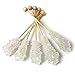 Barista Swizzle Sugar Sticks | Rock Candy Crystals | Individually wrapped | Great for Coffee Tea Matcha Cocktails | Amber, 50 Count | Made in the USA