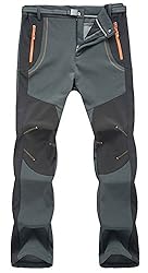 TBMPOY Men's Snow Ski Waterproof Fleece Lined Pants