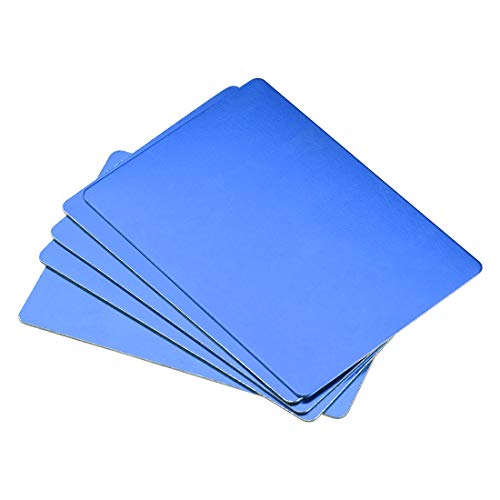 Blank Metal Business Card 80x50x0.6mm Anodized Aluminum Plate for DIY Laser Pri…