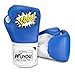 KUYOU Kids Boxing Gloves, Pu Kids Children Cartoon Sparring Boxing Gloves Training for Kids Adults (Blue, Kids (5-12 Years Old))
