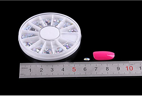 Joyeee 3D Professional Manicure Nail Art Decorations Rhinestone Wheel Set Mix Design Nail Glitter DIY Decor Accessories #1