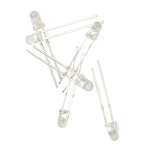 500Pcs 3MM Round Top LED Diode Light White Yellow Red Green Blue Assorted Box DIY Set