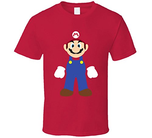Super Mario Bros Mario Nintendo Character T Shirt L Red
