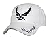 Rothco Deluxe U.S. Air Force Wing Low Profile Insignia Cap (US, Alpha, One Size, White)