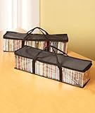 Set Of 2 DVD Storage Organization Case Vinyl Bags Holds 30 DVDs Each - 60 Total!